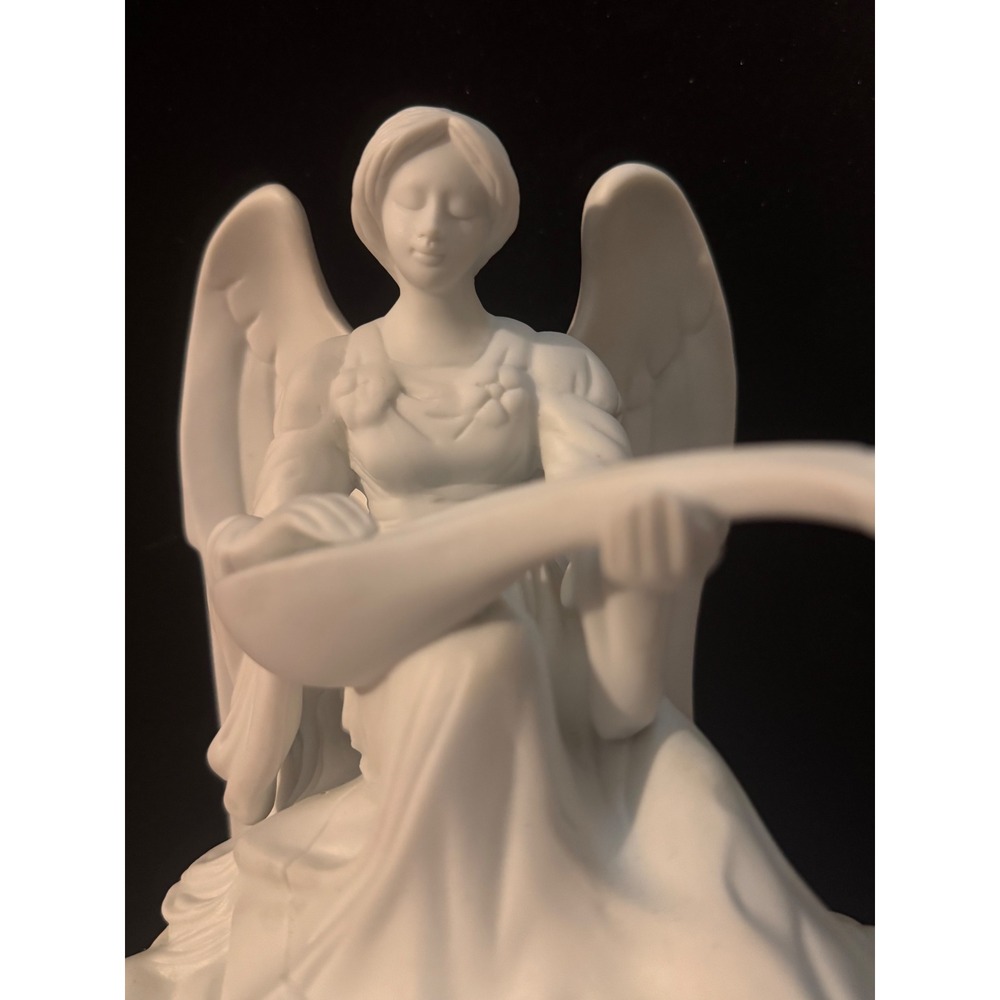 Vintage 1997 Avon Angelic Light Porcelain Angel Figurine - Working W/Box